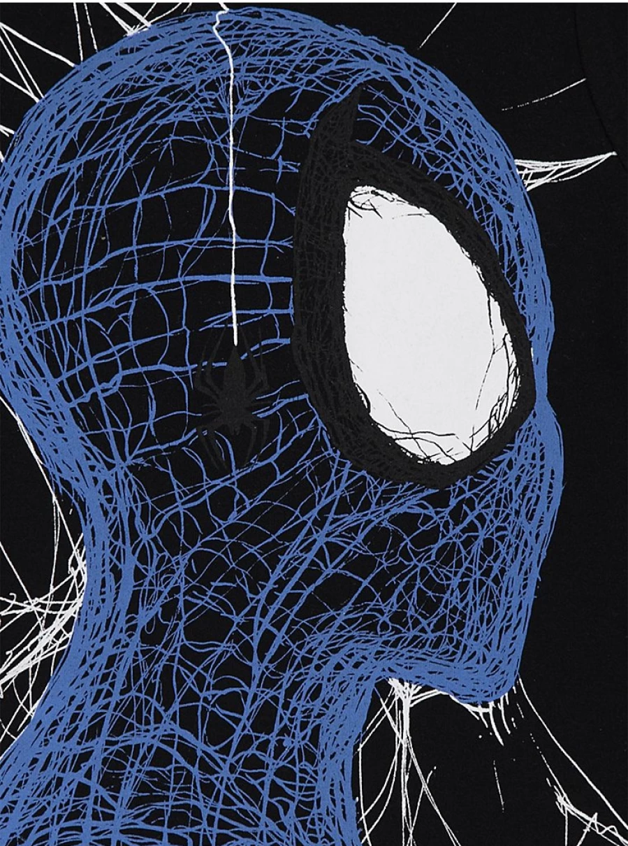 Boys Marvel Spider-Man Black Web Short Pyjamas | George at Asda