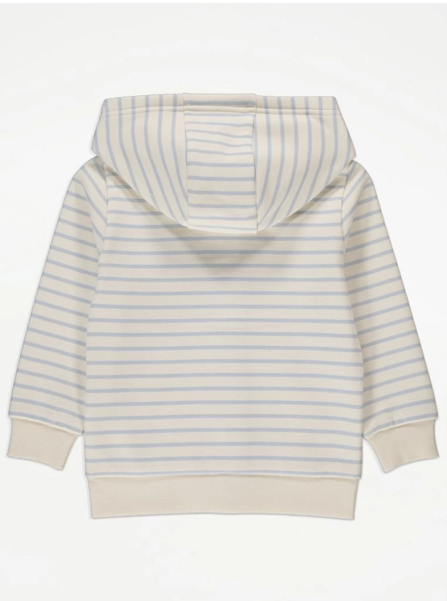 "George at Asda Kids' Cream Stripe Orange Print Zip-Up Hoodie | Review & Features"