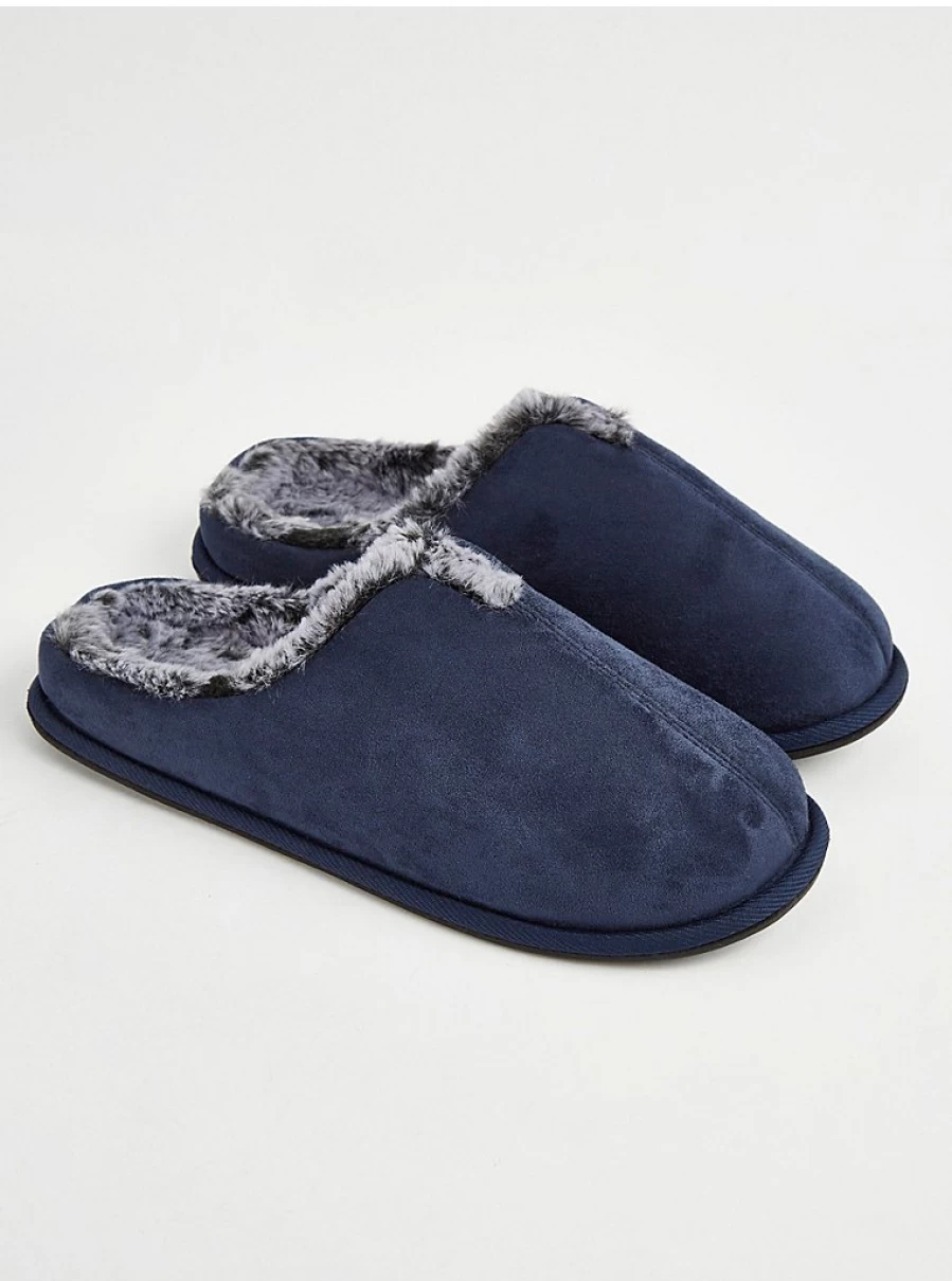 Men's Navy Mule Slippers by George at Asda – Comfort & Style Review