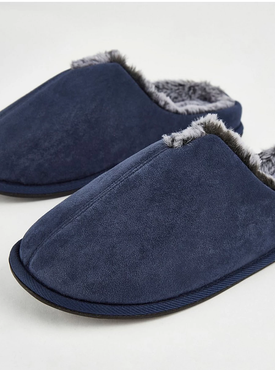 Men's Navy Mule Slippers by George at Asda – Comfort & Style Review
