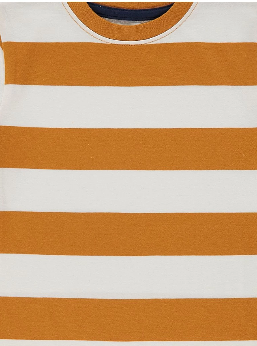 Boys' Mustard Stripe Short Pyjamas | George at Asda | Kids' Sleepwear Reviews