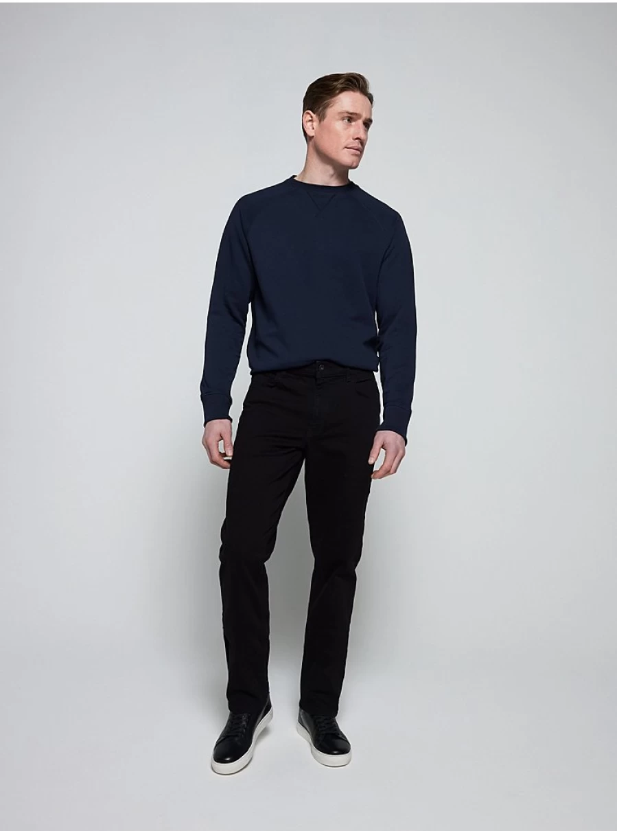 George at Asda Boys' Black Straight Fit Stretch Jeans – Comfort & Style