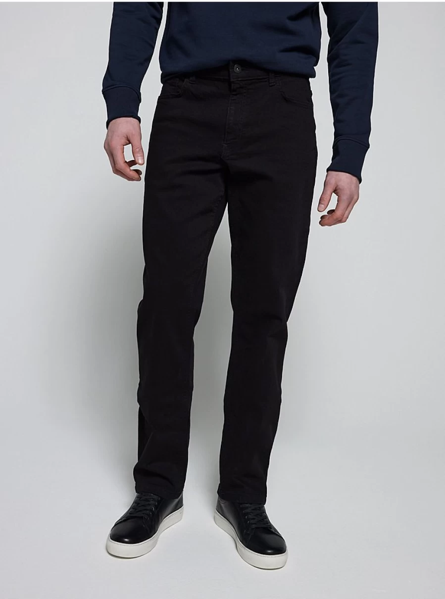 George at Asda Boys' Black Straight Fit Stretch Jeans – Comfort & Style