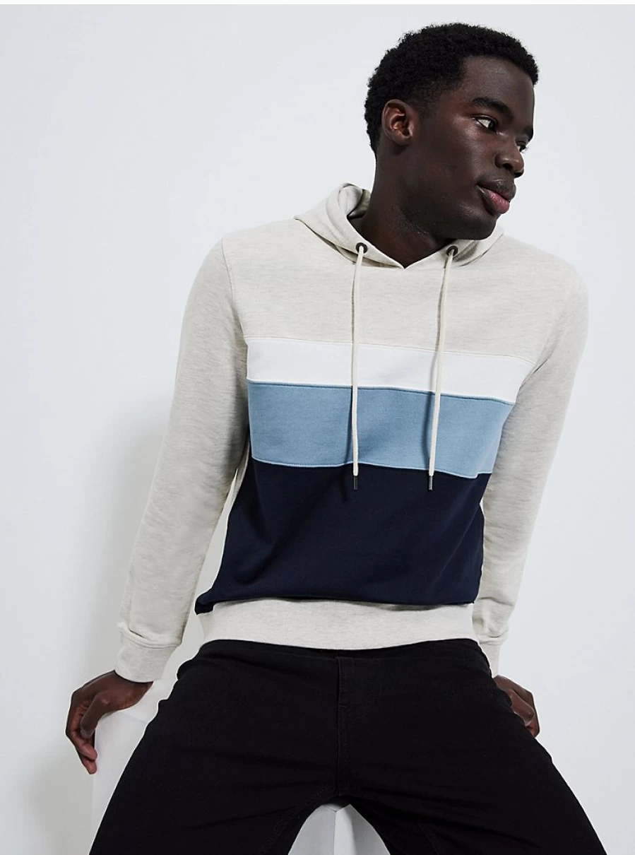 "George at Asda Men's Colour Block Hoodie - Stylish & Comfortable Pullover Review"