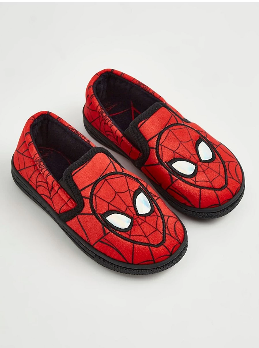 "George at Asda Marvel Spider-Man Red Cupsole Slippers for Boys – Kids' Comfortable Superhero Slippers Review"