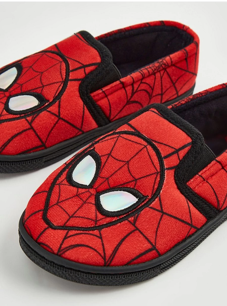 "George at Asda Marvel Spider-Man Red Cupsole Slippers for Boys – Kids' Comfortable Superhero Slippers Review"