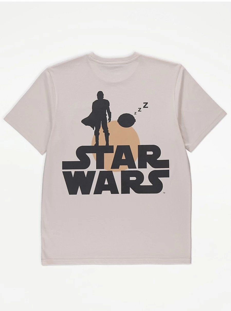 Men's Star Wars The Mandalorian Grogu Short Sleeve Pajama Set | George at Asda