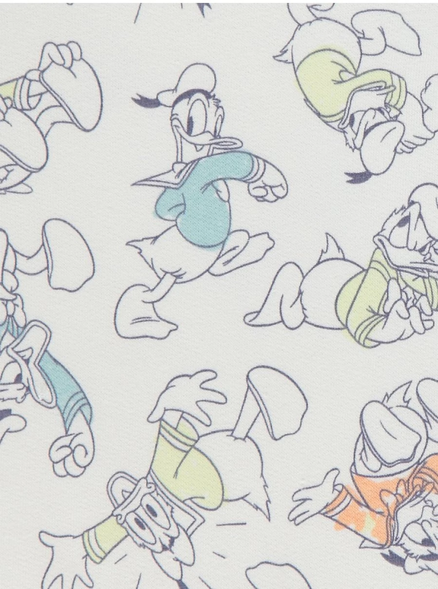 George at Asda Disney Donald Duck White Baby All-in-One Bodysuit for Boys