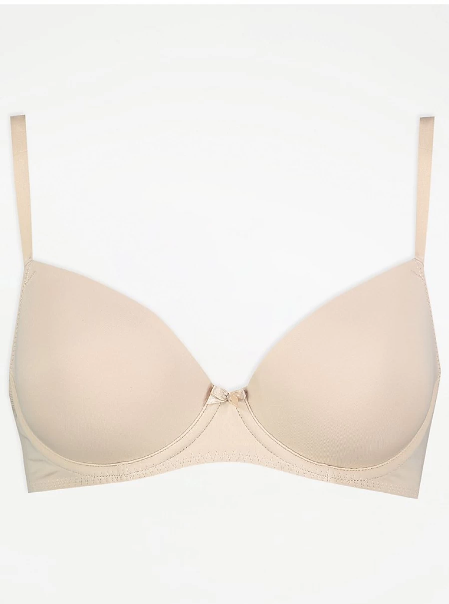 Women's Light Nude Underwire T-Shirt Bra - Comfortable Everyday Lingerie | George at Asda