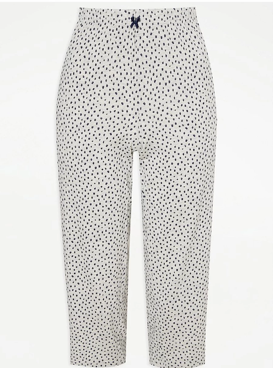 "George at Asda Grey Spot Cropped Pajama Pants Review | Women's Sleepwear"