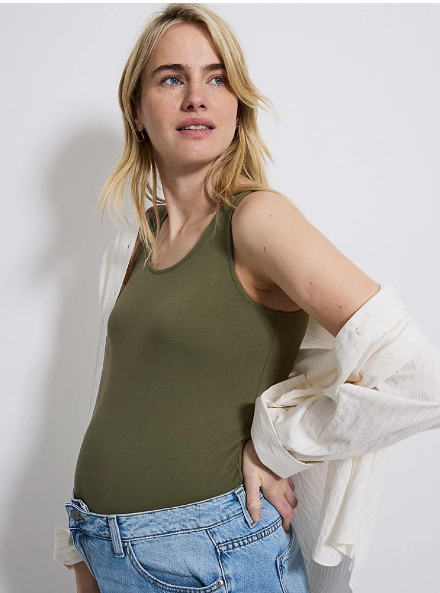 Baby Khaki Vest | George at Asda | Soft & Comfortable Maternity Wear