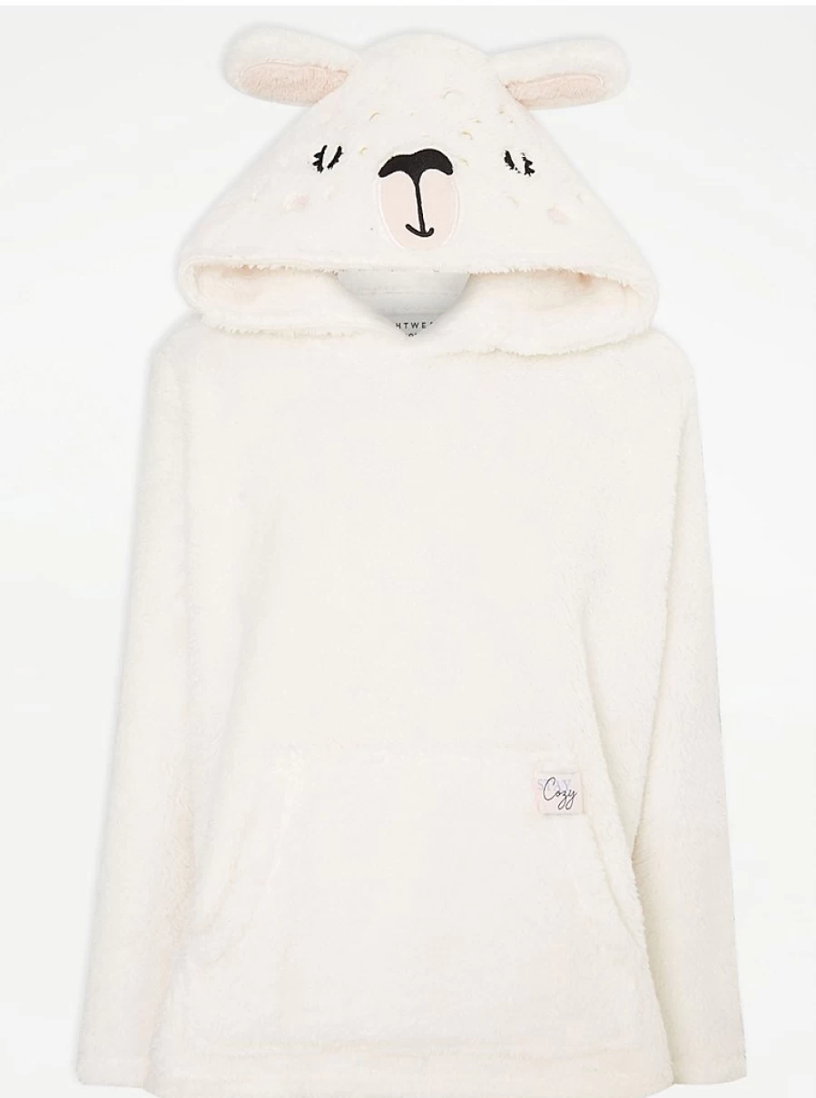 "George at Asda Cream Llama Borg Pajamas - Women's Sleepwear & Lingerie Review"