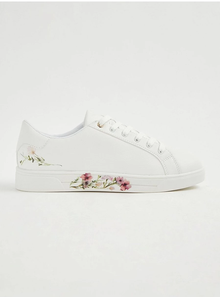 Women's White Floral Print Sole Sneakers - George at Asda Comfortable Trainers Review