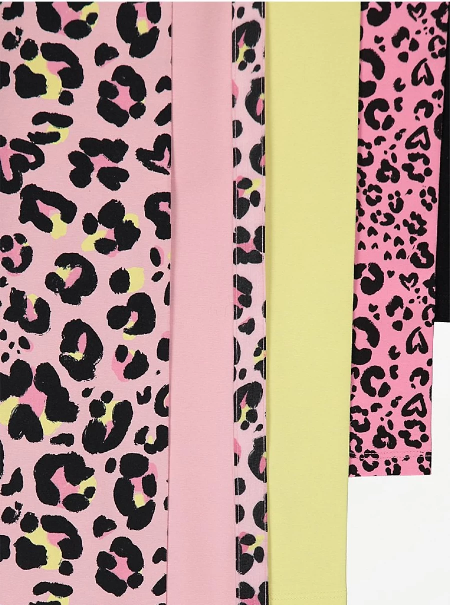 "George at Asda Kids Neon Leopard Print Leggings 5-Pack | Comfortable & Stylish"