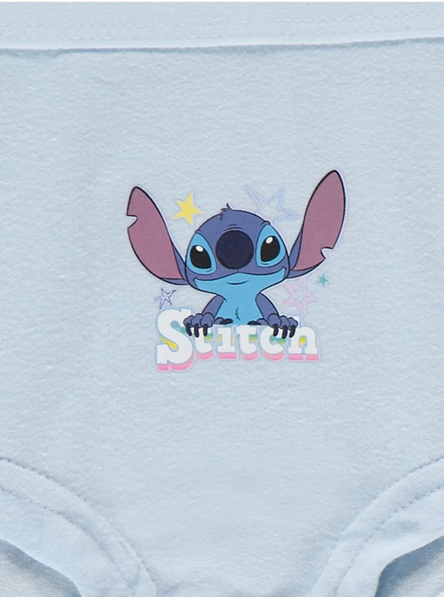 "George at Asda Kids' Disney Lilo & Stitch Blue Shorts 5-Pack | Boys' & Girls' Cotton Comfort"