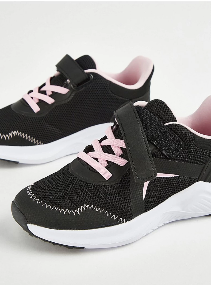 "George at Asda Kids Black Mesh Elastic Lace Trainers - Comfortable & Breathable Sneakers Review"