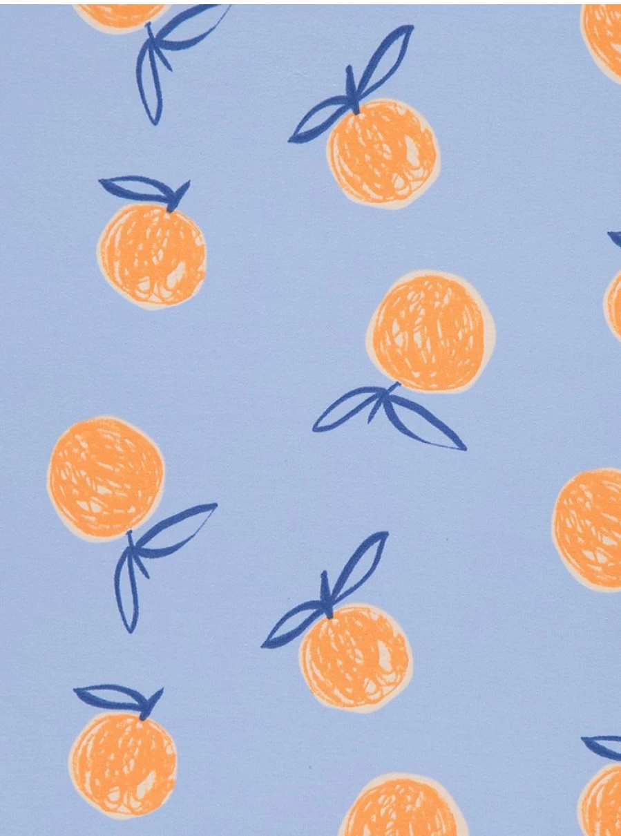 "George at Asda Kids' Blue Orange Print Short Pyjamas – Comfortable & Fun Sleepwear for Children"