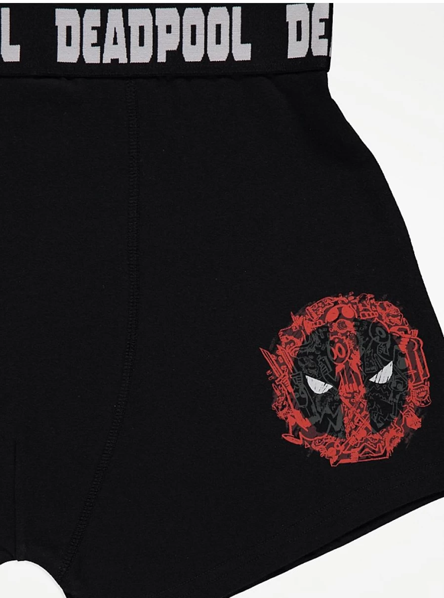 Men's Marvel Deadpool Boxer Briefs 2-Pack | George at Asda | Superhero Underwear