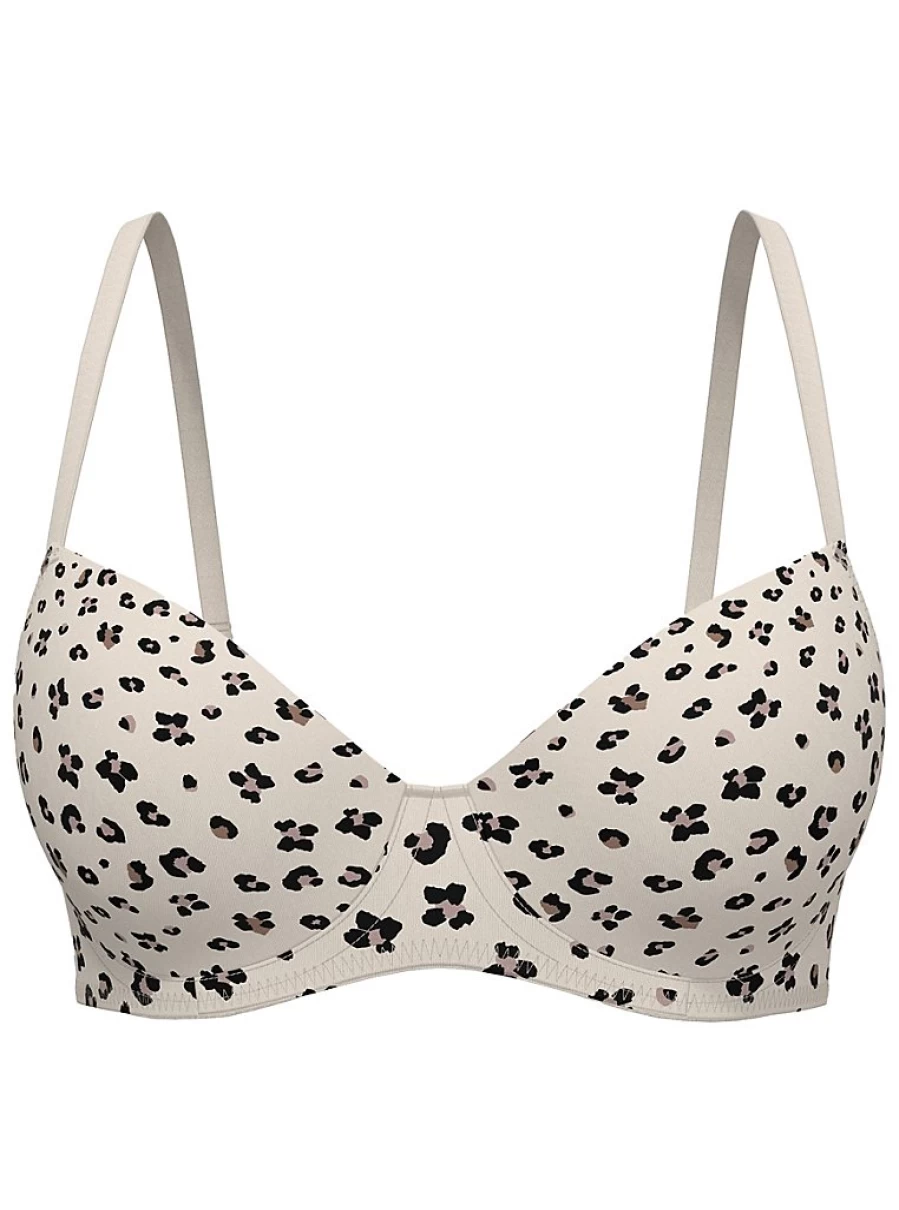 "George at Asda Women's Leopard Print T-Shirt Bras 3 Pack | Comfort Lingerie Set"