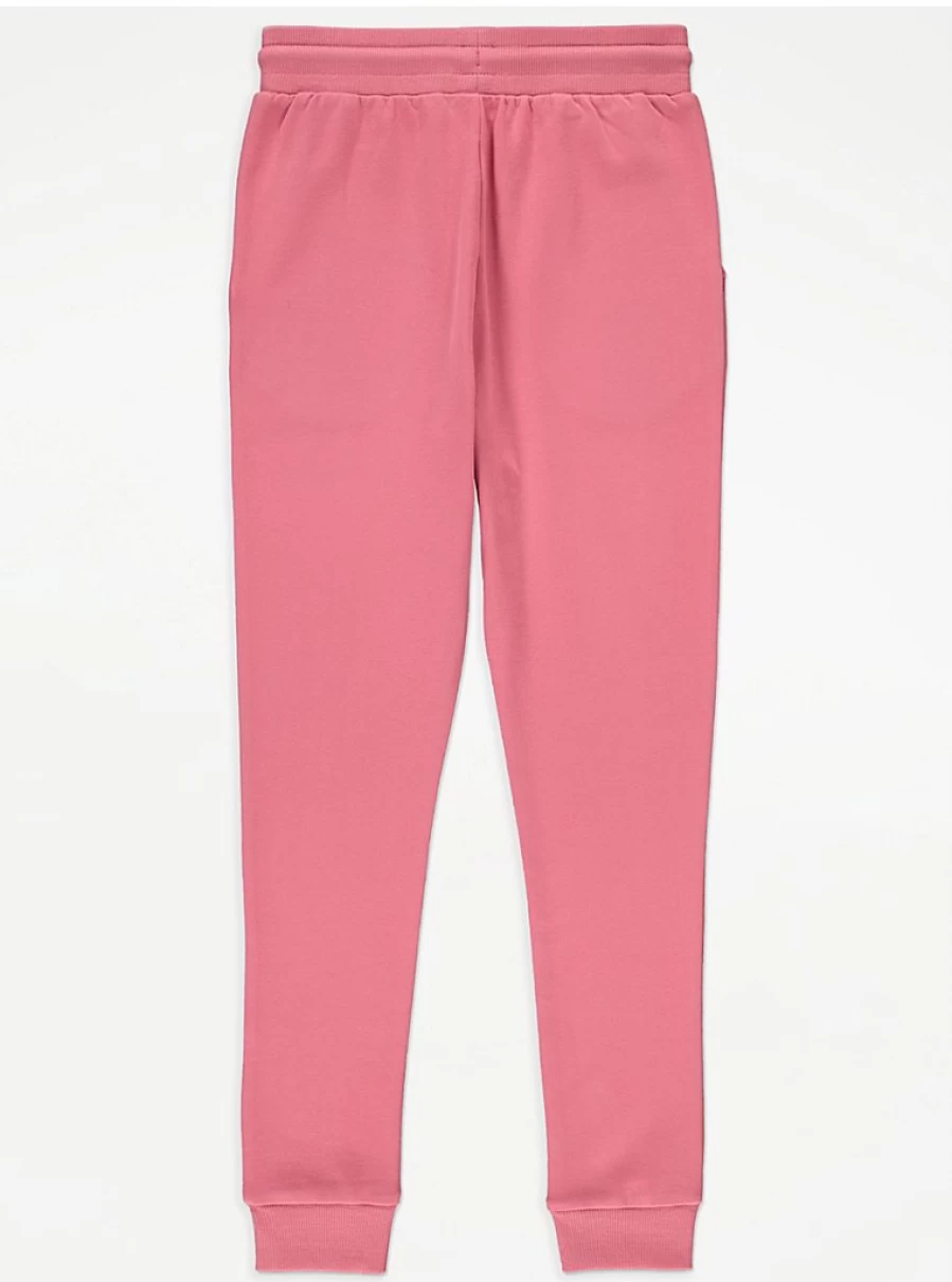 "George at Asda Kids Pink Skinny Joggers | Comfortable & Stylish Active Pants for Children"