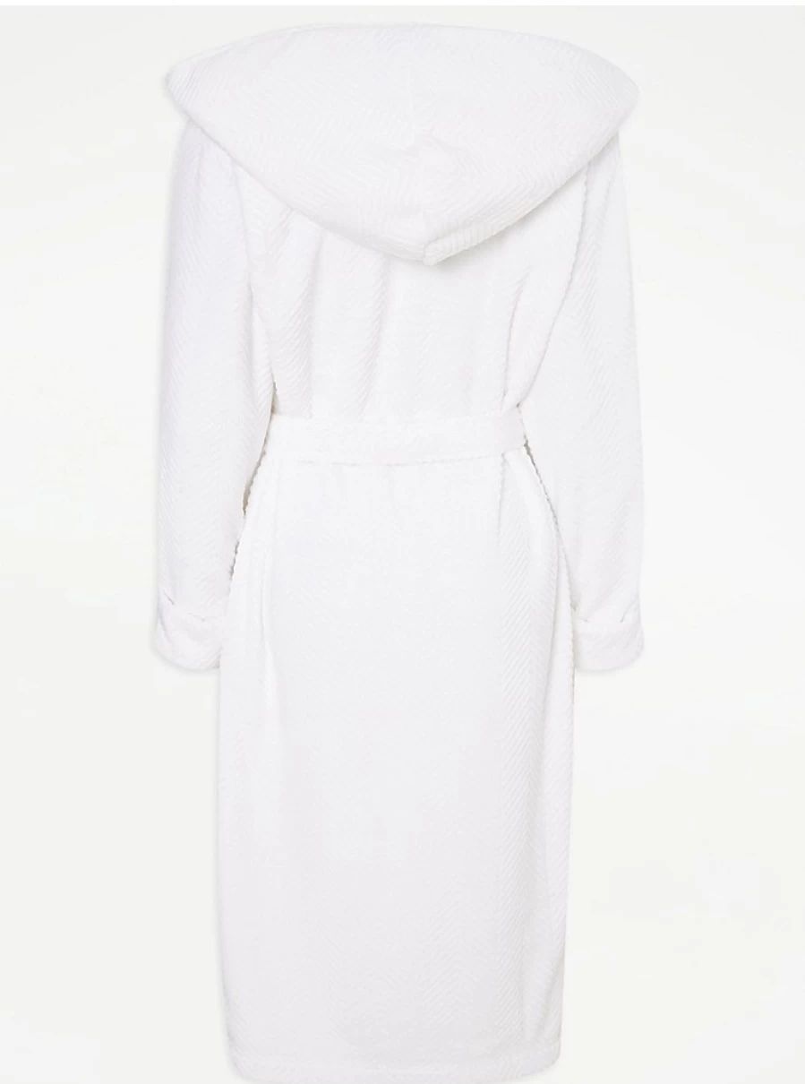 "George at Asda White Luxe Fleece Dressing Gown – Soft Women’s Loungewear Robe Review"