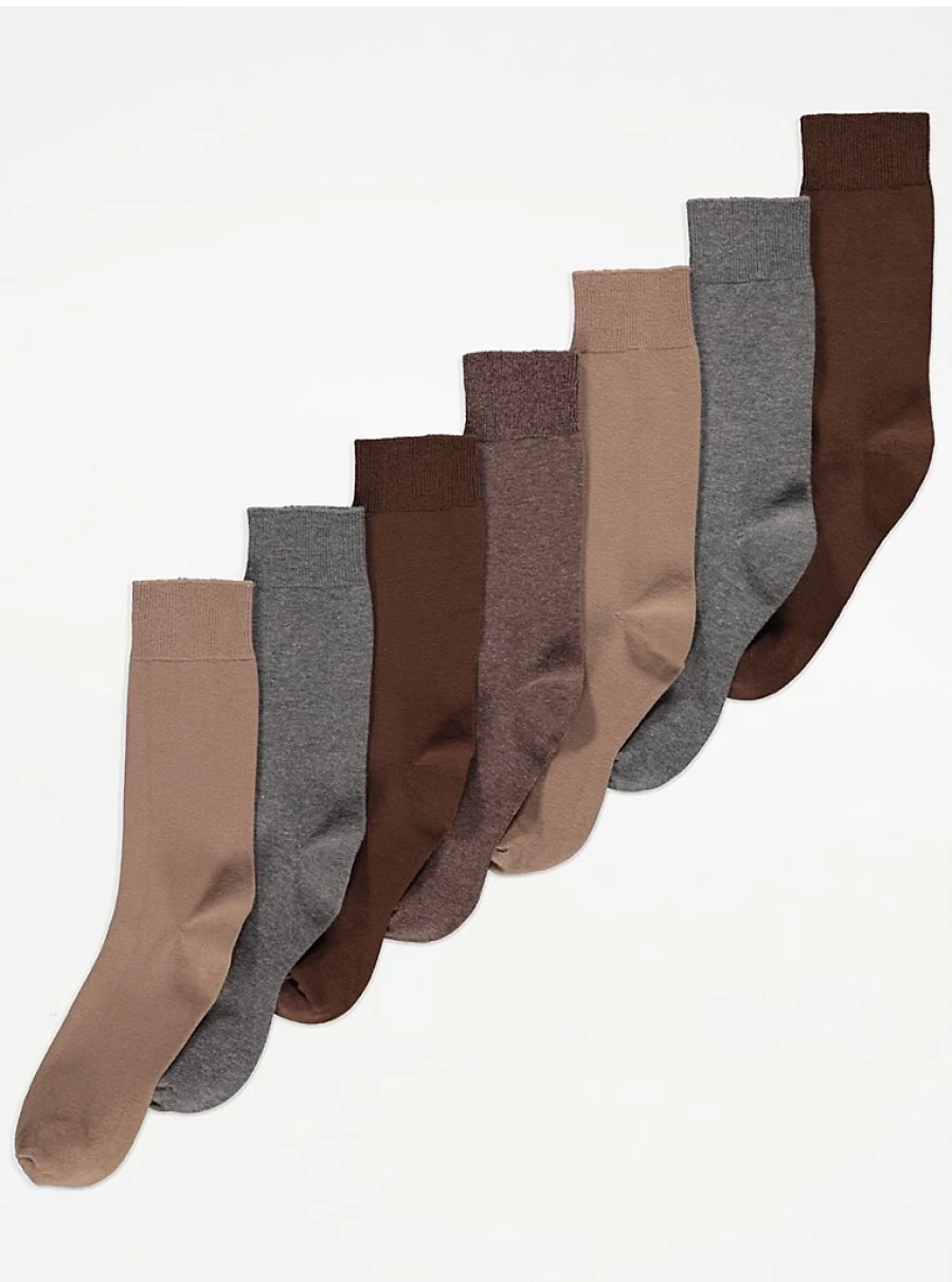 "George at Asda Men's Neutral Feel Fresh Socks 7-Pack | Comfort & Breathability"