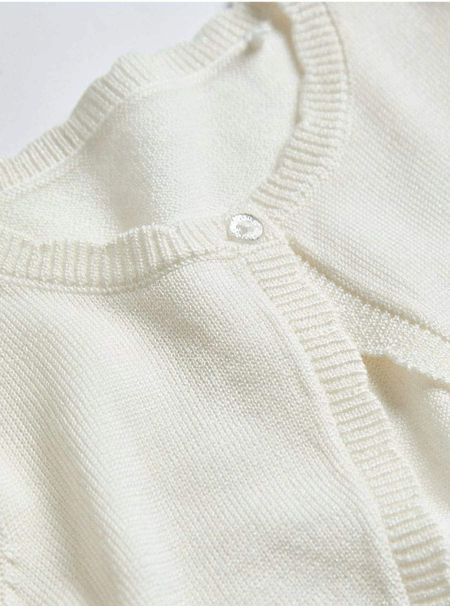"George at Asda Kids White Scallop Edge Shrug Cardigan – Soft & Stylish Review"