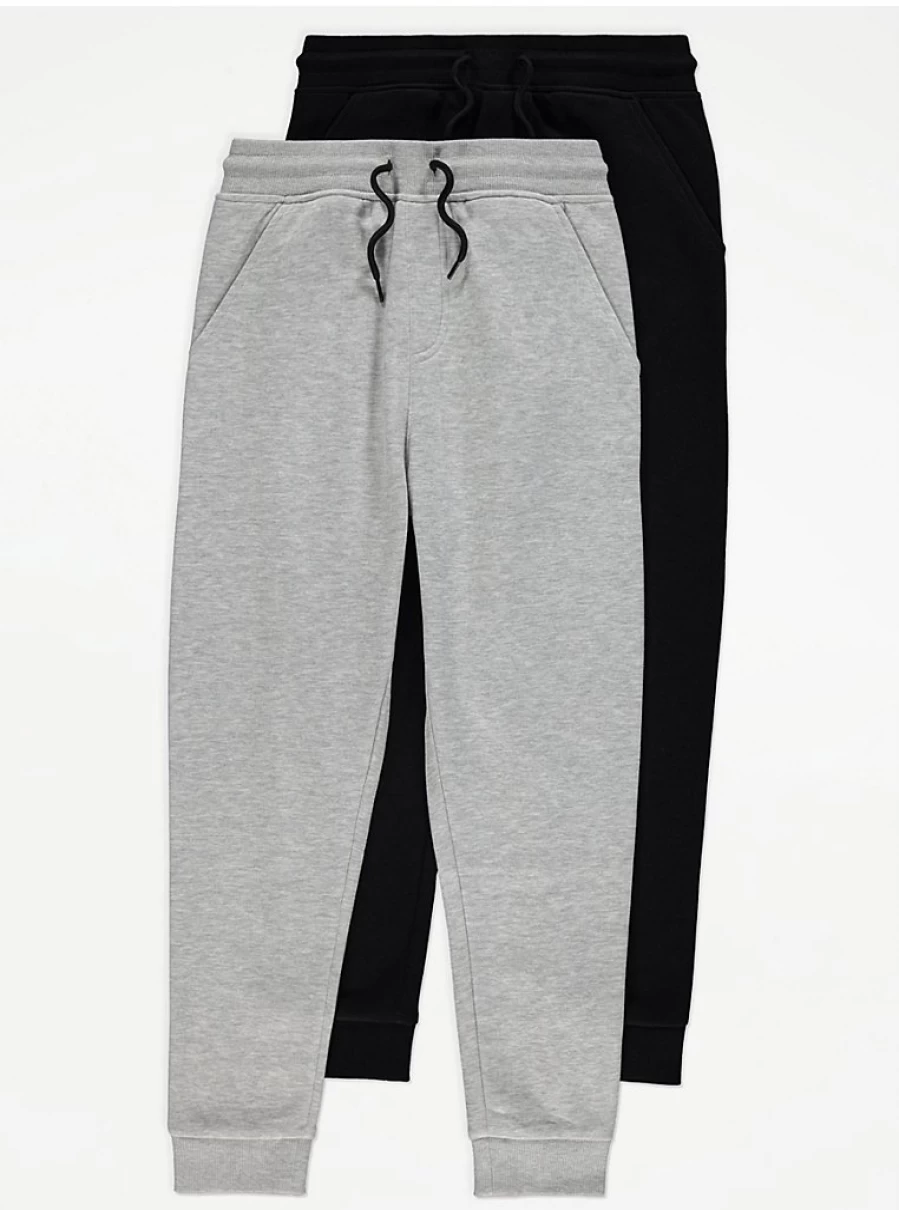 "George at Asda Boys' Plain Joggers 2-Pack – Comfortable Kids' Trousers Review"