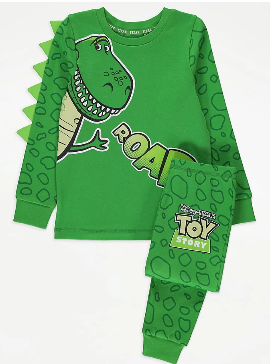 "George at Asda Boys' Toy Story Rex Long Sleeve Pyjamas | Disney Kids Pajamas"
