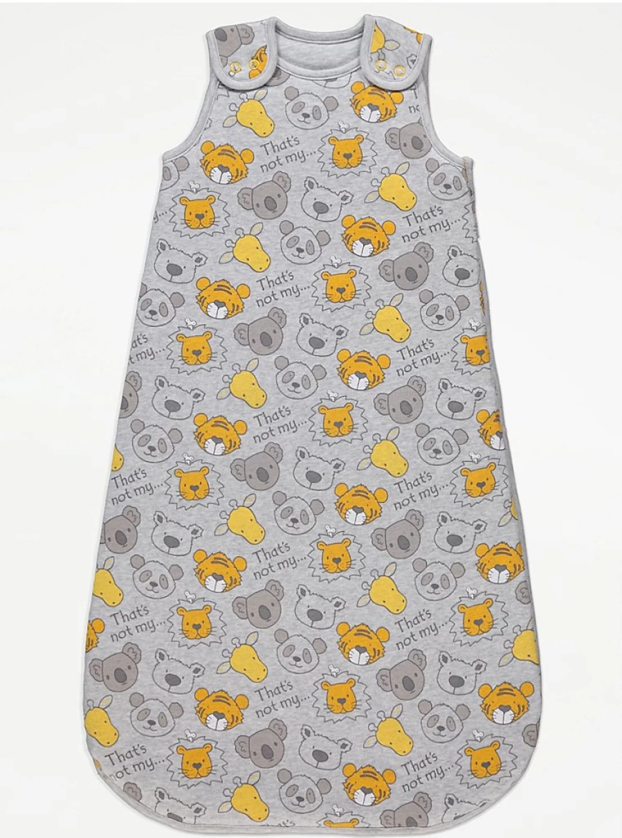 "George at Asda Boys' 2.5 Tog Grey Sleep Bag – 'That's Not My...' Baby Sleepsack Review"