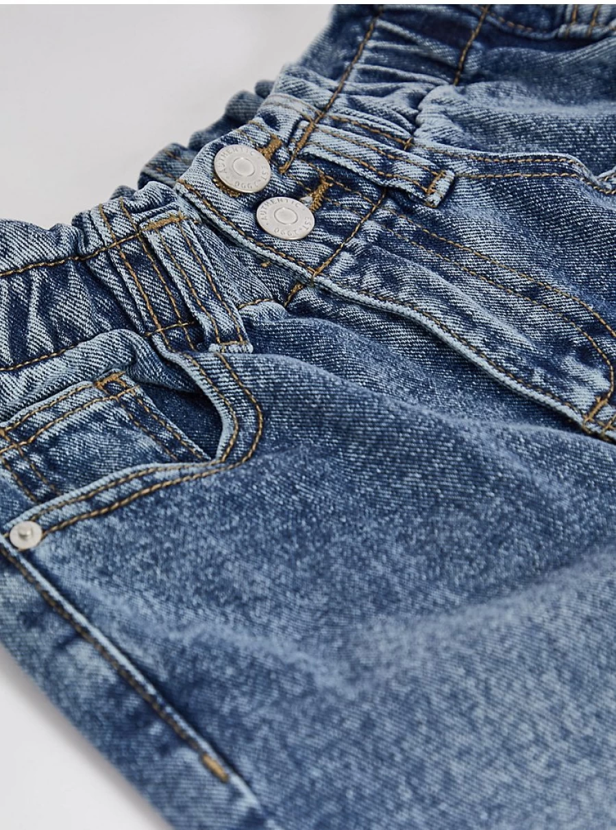 "George at Asda Kids' Blue Mid Wash Paper Bag Jeans – Comfortable & Stylish Review"