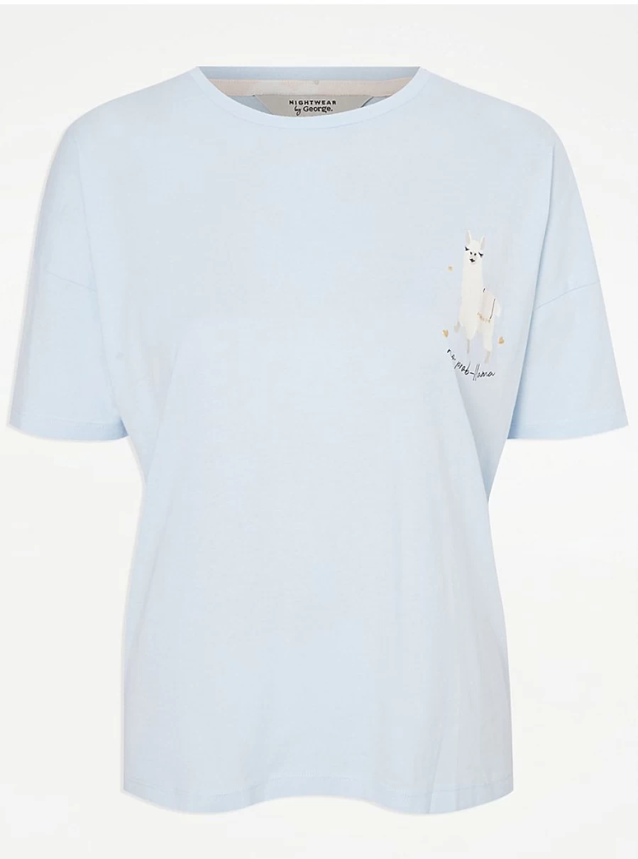"George at Asda Blue Llama Print Pyjamas – Comfortable Sleepwear & Loungewear Review"