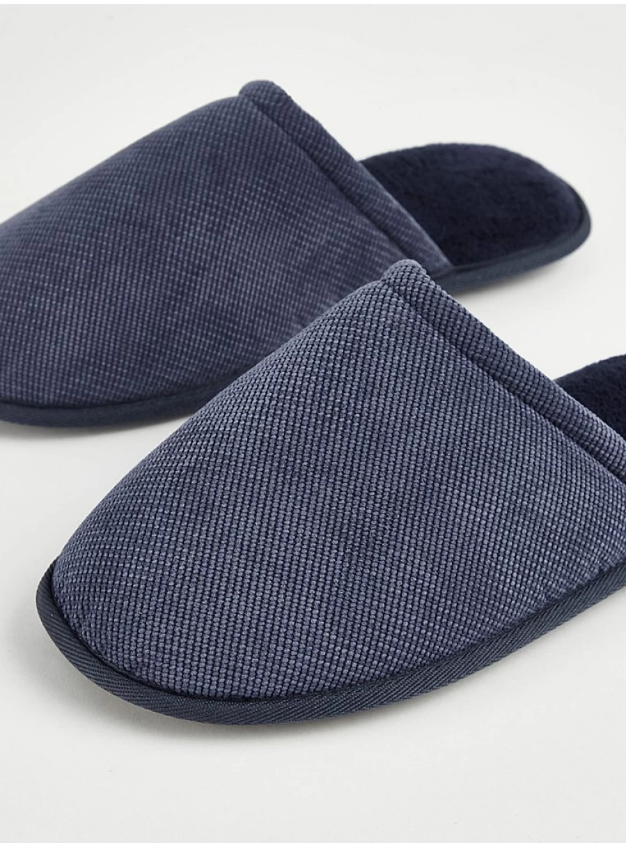 Men's Navy Mule Slippers by George at Asda | Comfort & Style Review