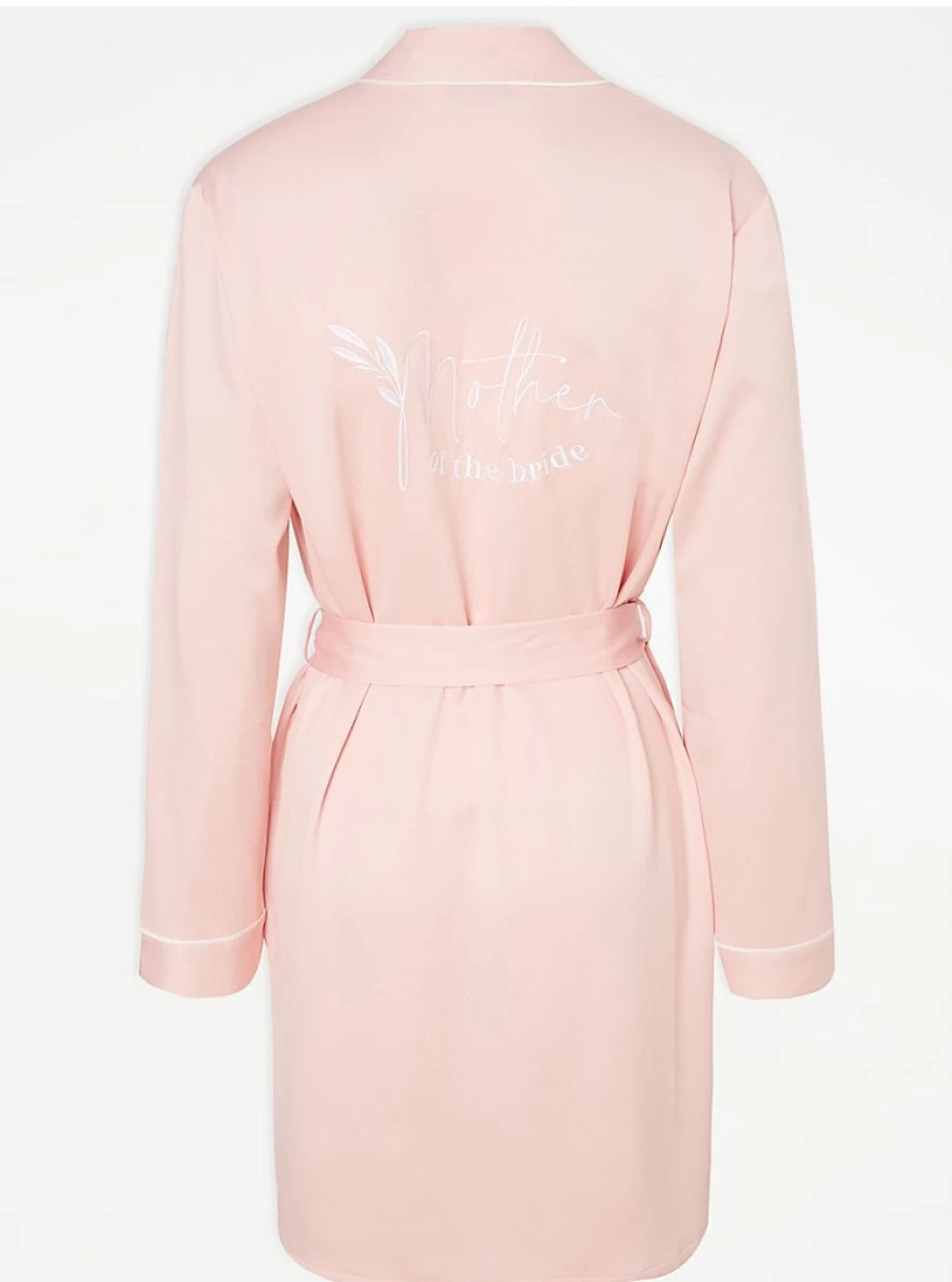 Elegant Pink Lace Dressing Gown for Mother of the Bride | George at Asda