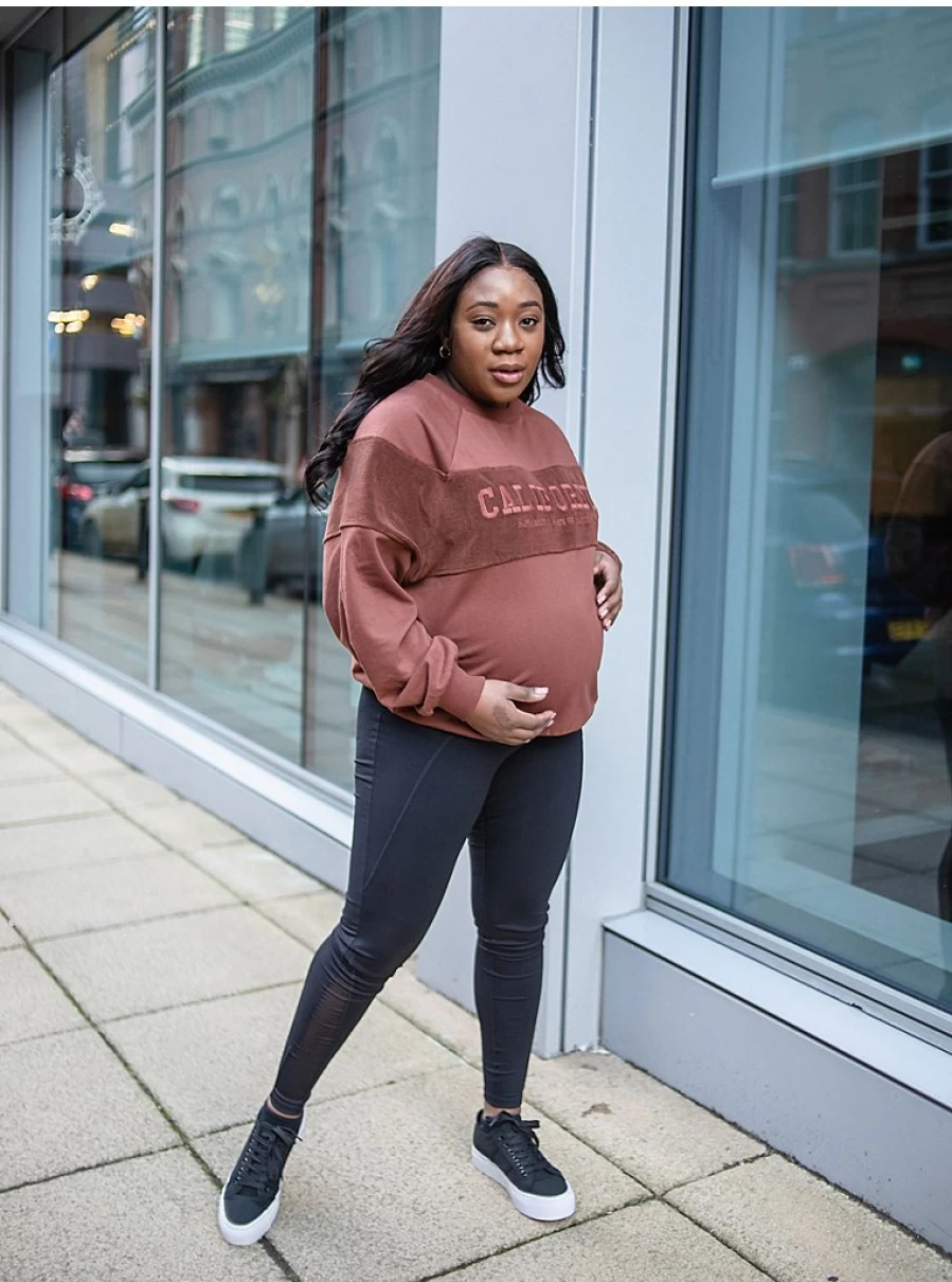 Baby Maternity Black Full-Length Sports Leggings - Over Bump Design | George at Asda