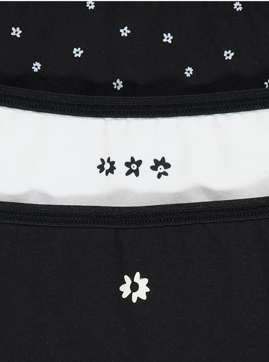 "George at Asda Kids' 7-Pack Flower & Stripe Shorts | Comfortable & Stylish"