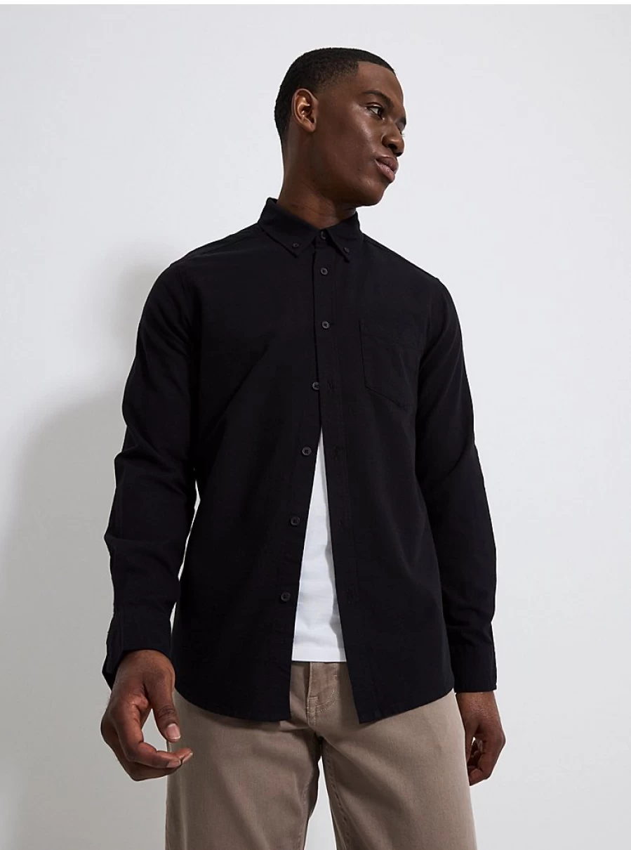 "George at Asda Boys' Black Long Sleeve Oxford Shirt – Regular Fit Review"