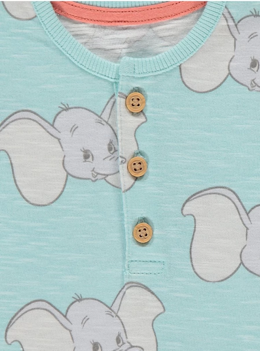 George at Asda Baby Disney Character 4-Pack Button T-Shirts | Soft Cotton Infant Tops
