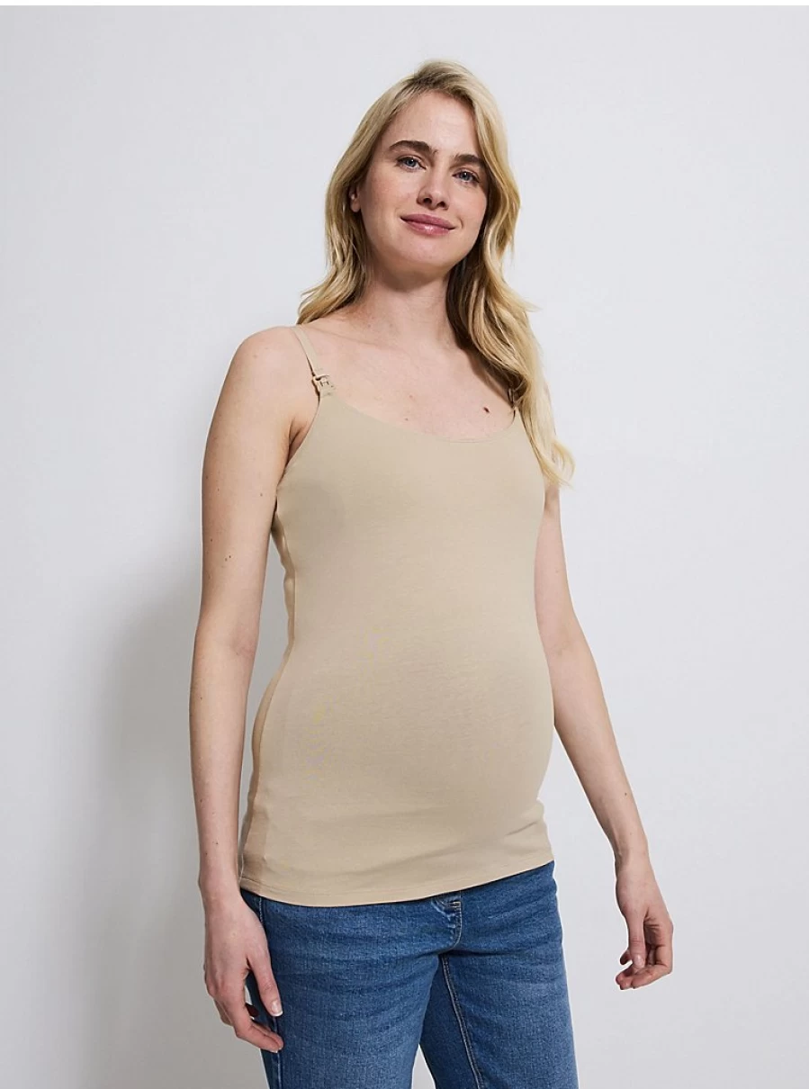 George at Asda Maternity Nursing Cami Vest Top for Women - Comfortable Nude Breastfeeding Tank Review
