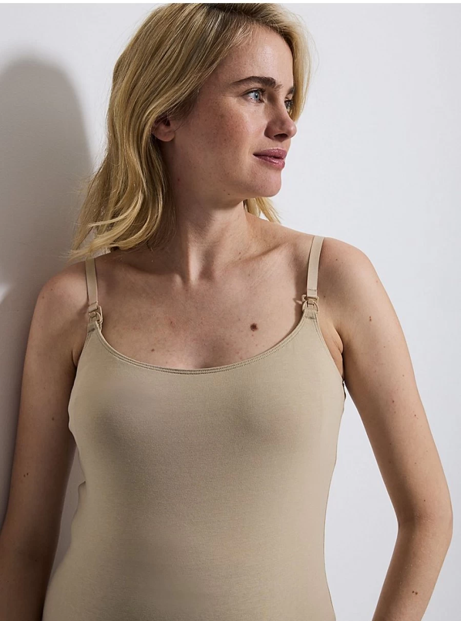 George at Asda Maternity Nursing Cami Vest Top for Women - Comfortable Nude Breastfeeding Tank Review