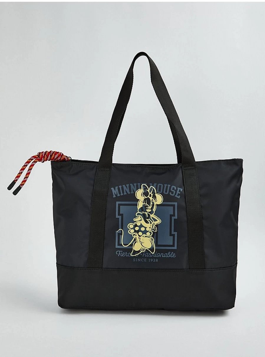 Disney Minnie Mouse Kids' Black Tote Bag | George at Asda