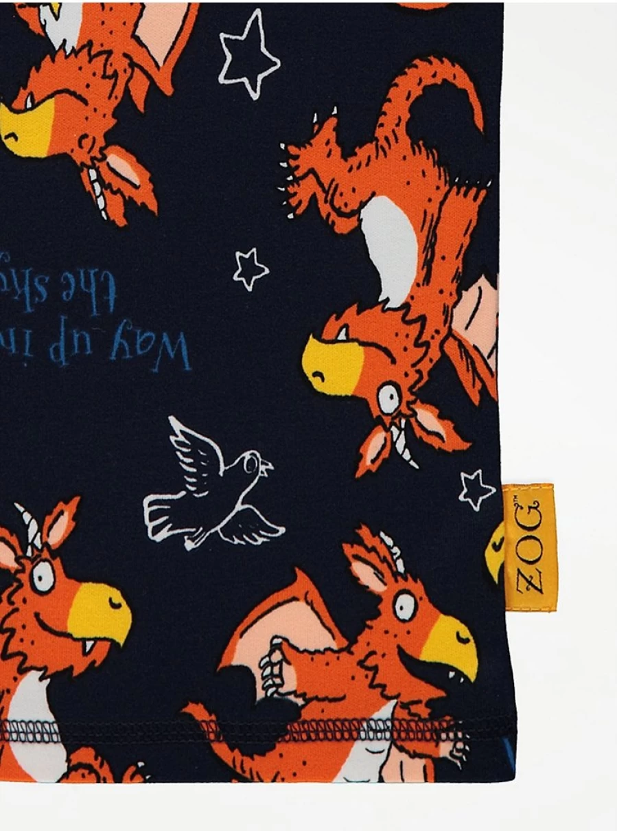 George at Asda Boys Navy Blue Zog Way Up In The Sky Pyjamas - Kids Pajamas Review