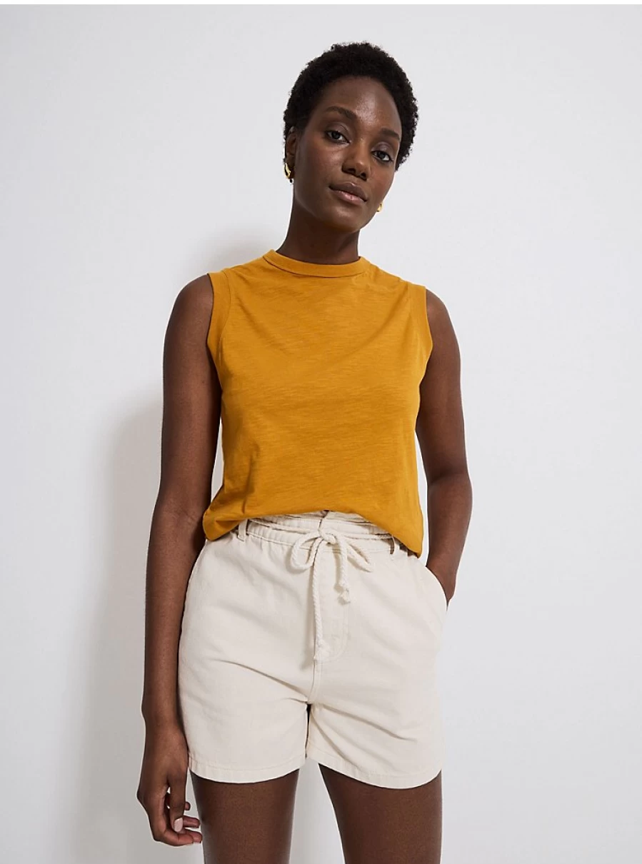 "George at Asda Women's Ochre Boxy Vest | Stylish Casual Wear Review"
