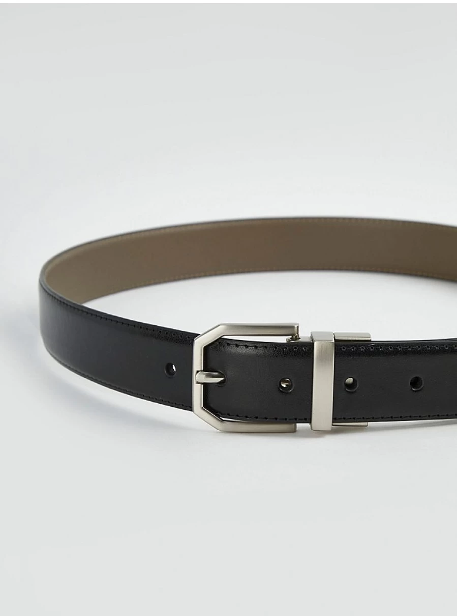Men's Reversible Faux Leather Belt by George at Asda – Stylish & Durable Design