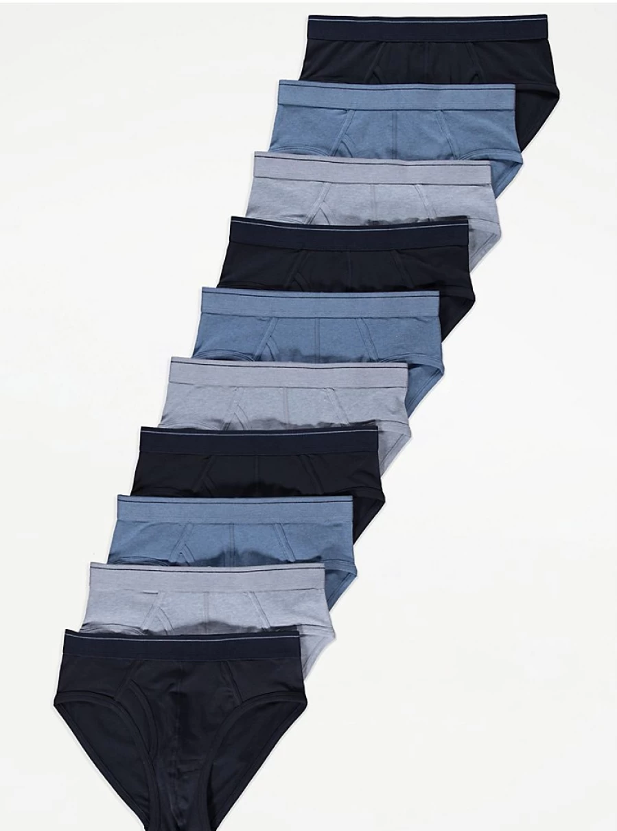 Boys' Blue Boxer Briefs 10 Pack | George at Asda | Comfort & Style