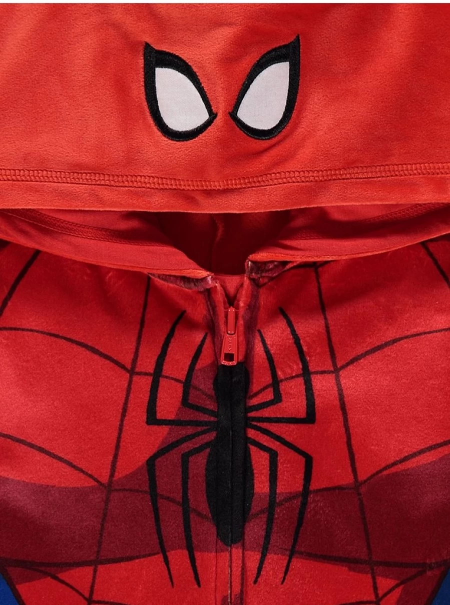 "George at Asda Marvel Spider-Man Fleece Hooded Onesie for Boys – Kids' Cosy Costume Review"
