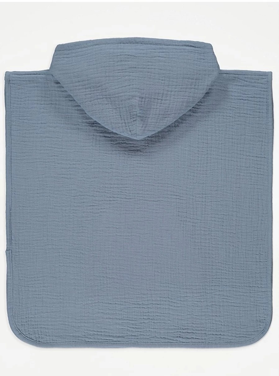 "George at Asda Baby Slate Blue Cheesecloth Poncho – Soft & Comfortable Review"