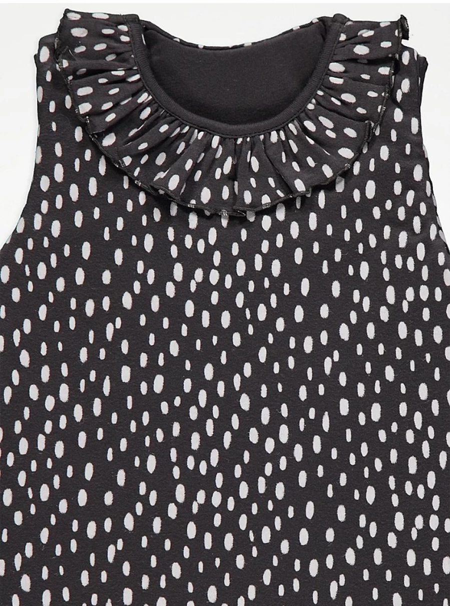 George at Asda Baby 2 Tog Charcoal Spot Sleep Bag – Warm & Comfortable Infant Sleepwear