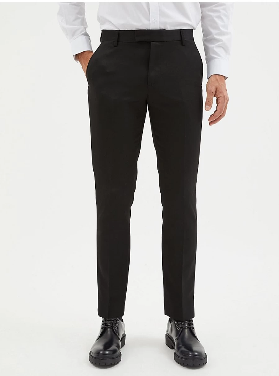 "George at Asda Boys' Black Slim Fit Formal Trousers | Comfortable & Stylish School Pants"