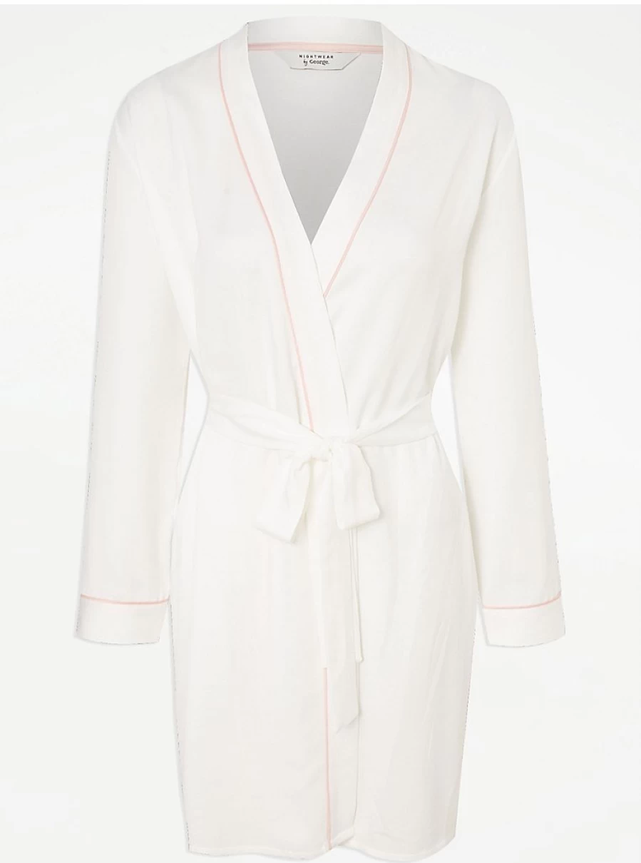 "George at Asda White Bridal Dressing Gown – Lingerie Review & Buying Guide"